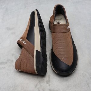 Spyder‎ Mens 10.5M Slip On Shoes Brown Maverick Quilted Casual Comfort Sneakers